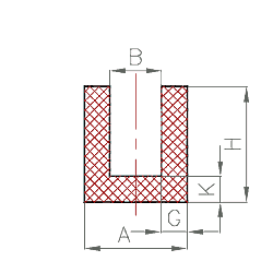 EPDM/NBR U-Profil Nr. 101