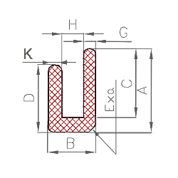 Silikon U-Profil Nr. 206