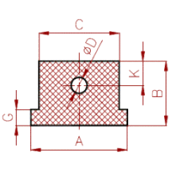 Silikon Hohlkammer-Profil Nr. 1204