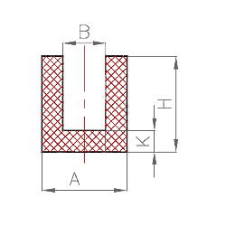 Silikon U-Profil Nr. 201