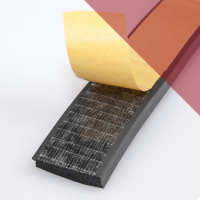EPDM Moosgummi schwarz Vierkant-Profil einseitig selbstklebend