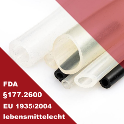 Silikonschlauch Ø 2x4 mm platinvernetzt, transluzent, FDA § 177.2600, USP  VI, BGA XV konform – kaufen bei Persicaner & Co GmbH