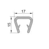 PVC-Kantenschutz mit Metallband