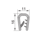 PVC-Kantenschutz mit Metallband