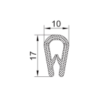 PVC-Kantenschutz mit Metallband